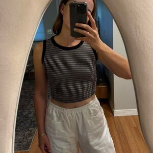 Brandy Melville Striped Crop Top